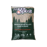 Small Bags of Wood & Sons Premium Softwood Pellets (1 Ton)